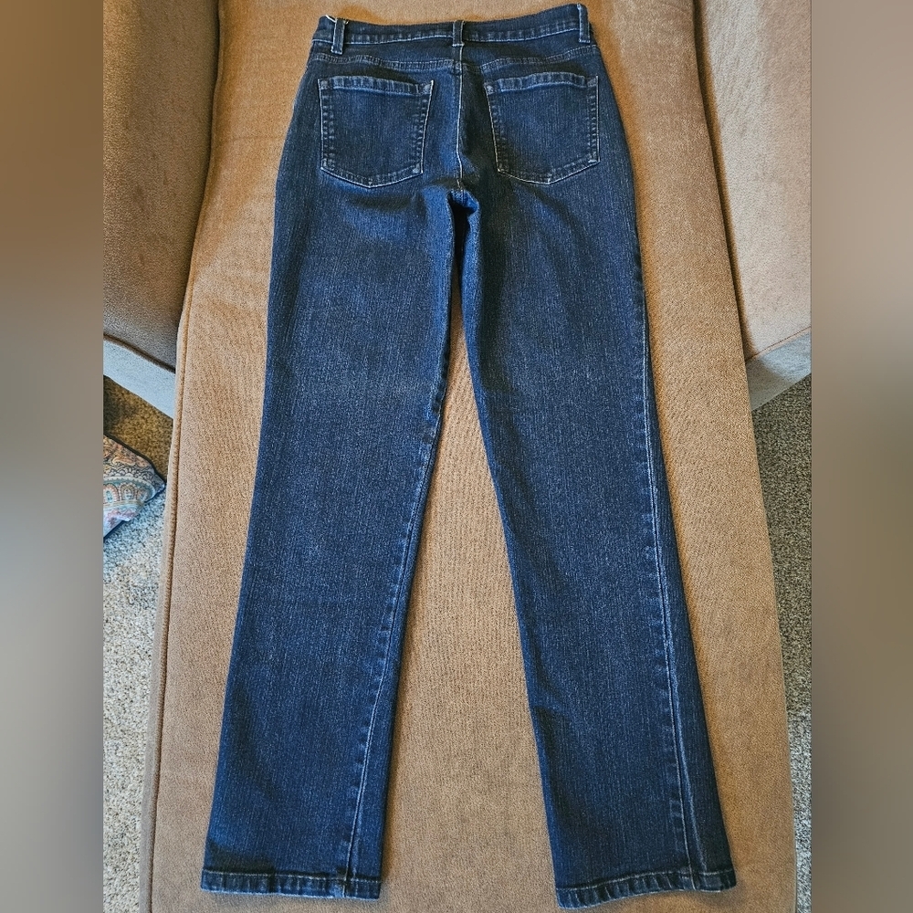 Gloria Vanderbilt Amanda Dark Wash Straight Leg Jeans Size 6 - Picture 7 of 12